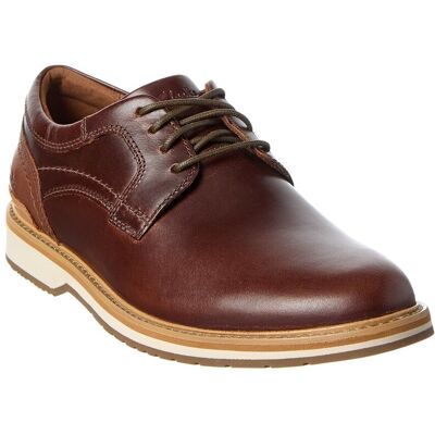 Clarks Monahan Plain Leather Oxford Brown 10.5 Clarks Monahan Plain Leather Oxford Brown 10.5
