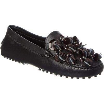 TOD's TODs Gommino Leather Loafer Black 35.5 TOD's TODs Gommino Leather Loafer Black 35.5