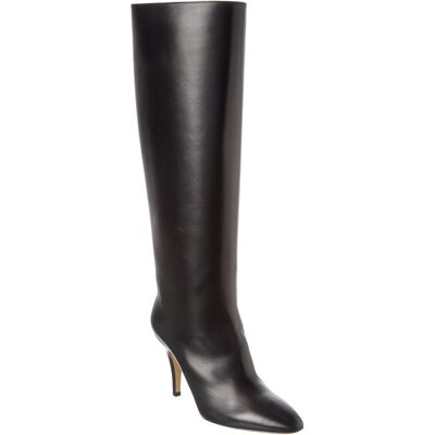 Ferragamo Jolene Leather Knee-High Boot Black 7.5D Ferragamo Jolene Leather Knee-High Boot Black 7.5D