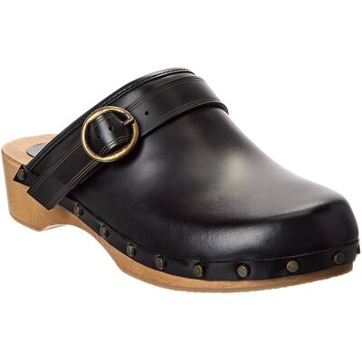 Isabel Marant Thalie Leather Clog Black 37 Isabel Marant Thalie Leather Clog Black 37