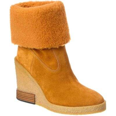 TOD's TODs Zeppa Para Suede Boot Orange 37.5 TOD's TODs Zeppa Para Suede Boot Orange 37.5