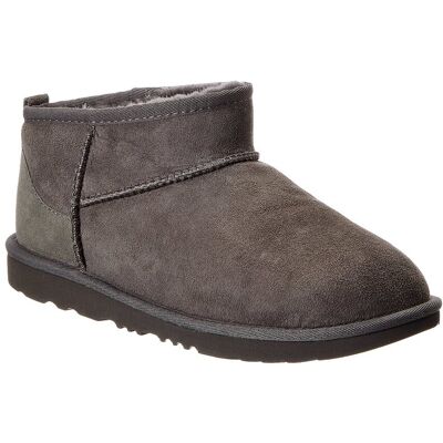 UGG Kids Classic Ultra Mini Suede Boot Grey 5 UGG Kids Classic Ultra Mini Suede Boot Grey 5