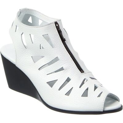Arche Eggaya Leather Wedge Sandal White 41 Arche Eggaya Leather Wedge Sandal White 41