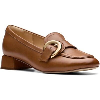 Clarks Daiss30 Trim Leather Loafer Brown 5 Clarks Daiss30 Trim Leather Loafer Brown 5