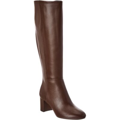 Stuart Weitzman Celina Zip Leather Knee-High Boot Brown 6.5 Stuart Weitzman Celina Zip Leather Knee-High Boot Brown 6.5