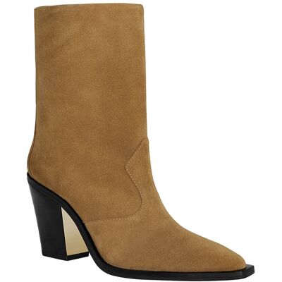 Rebecca Minkoff City Suede Cowboy Bootie Brown 7.5 Rebecca Minkoff City Suede Cowboy Bootie Brown 7.5