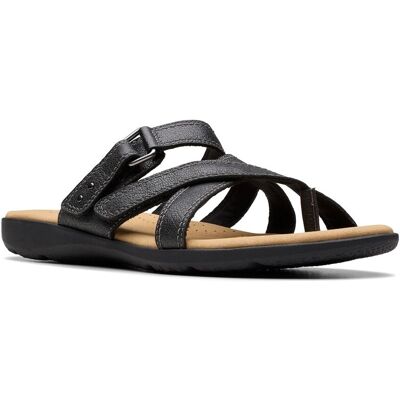Clarks Elizabelle Bay Leather Sandal Black 7.5 Clarks Elizabelle Bay Leather Sandal Black 7.5