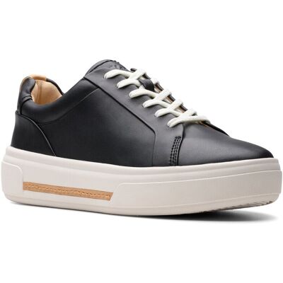 Clarks Hollyhock Walk Leather Sneaker Black 7.5 Clarks Hollyhock Walk Leather Sneaker Black 7.5