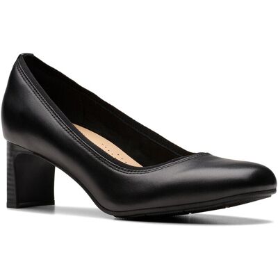 Clarks Anelise Nora Leather Pump Black 5 Clarks Anelise Nora Leather Pump Black 5