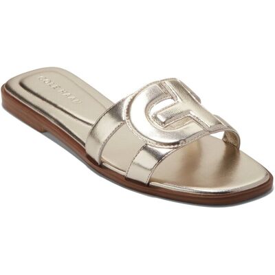 Cole Haan Chrisee Leather Sandal Metallic 7 Cole Haan Chrisee Leather Sandal Metallic 7