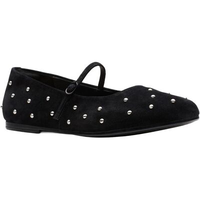 Clarks Livia Stud Suede Mary Jane Flat NoColor 9.5 Clarks Livia Stud Suede Mary Jane Flat NoColor 9.5