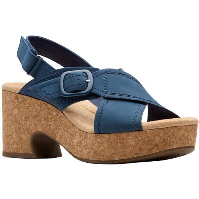 Clarks Nerisa Pace Nubuck Wedge Sandal NoColor 6 Clarks Nerisa Pace Nubuck Wedge Sandal NoColor 6