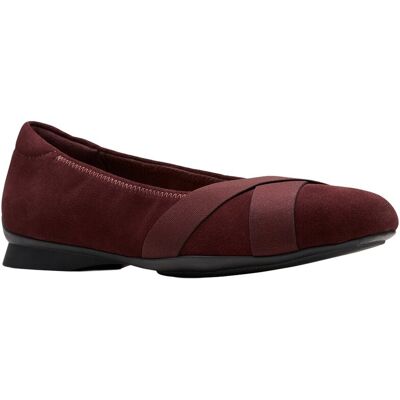 Clarks Jazmynn Gem Suede Ballet Flat NoColor 6.5 Clarks Jazmynn Gem Suede Ballet Flat NoColor 6.5