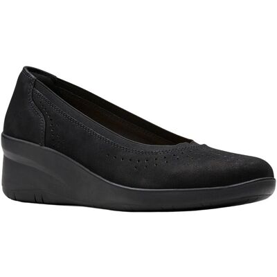Clarks Suttyn Kaylie Nubuck Wedge NoColor 7.5 Clarks Suttyn Kaylie Nubuck Wedge NoColor 7.5