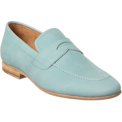 Curatore Suede Penny Loafer Blue 8 Curatore Suede Penny Loafer Blue 8