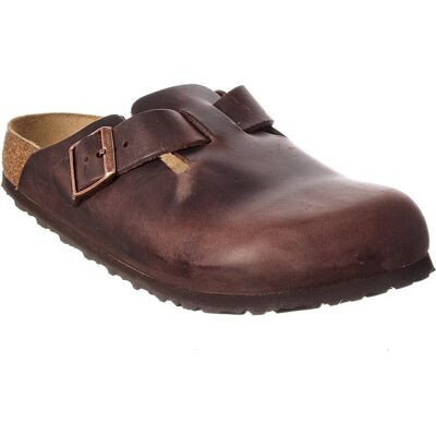 Birkenstock Boston Smooth Leather Clog Brown 44 Birkenstock Boston Smooth Leather Clog Brown 44