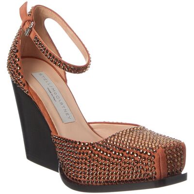 Stella McCartney Cowboy Crystal Allover Pump Orange 35 Stella McCartney Cowboy Crystal Allover Pump Orange 35