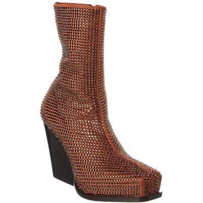 Stella McCartney Cowboy Crystal Boot Orange 36.5 Stella McCartney Cowboy Crystal Boot Orange 36.5