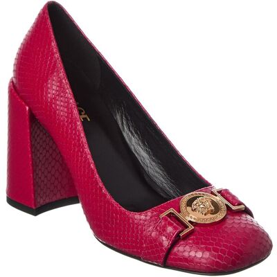 Versace Medusa Leather Pump Red 35 Versace Medusa Leather Pump Red 35
