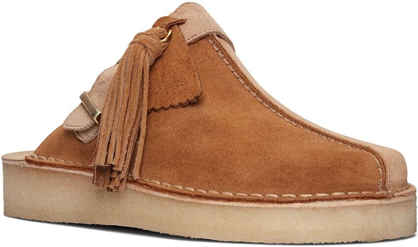 Clarks Trek Mule Suede Flat Brown 9