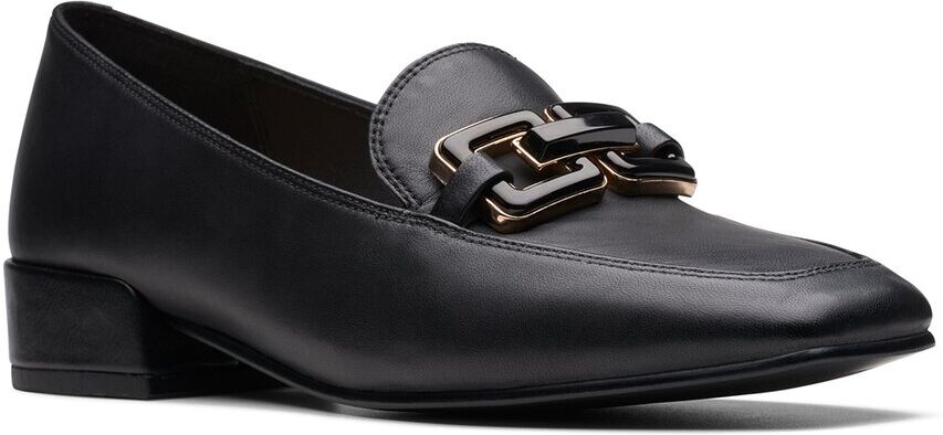 Clarks Seren30 Easy Leather Flat Black 9