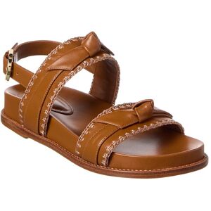 Alexandre Birman Regina Sport Leather Sandal Brown 39