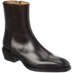 Ferragamo Leather Boot Black 7.5 M