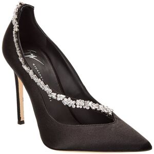 Giuseppe Zanotti Filipa Crystal 105 Satin Pump Black 37