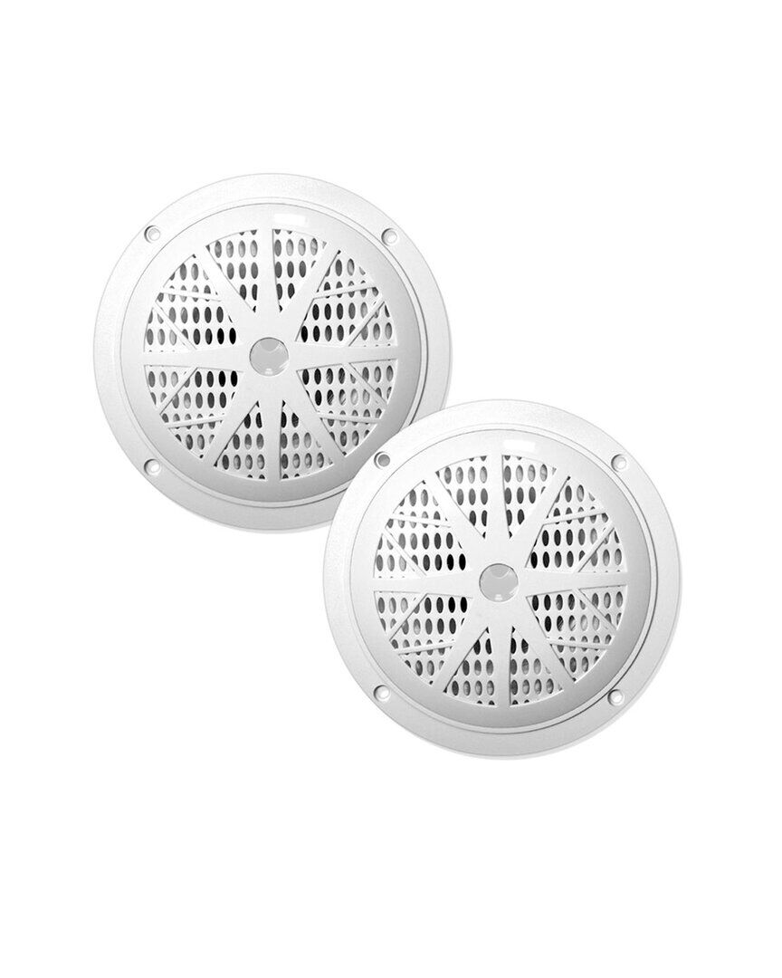 Pyle 4In Dual Cone Waterproof Stereo Speaker System White NoSize