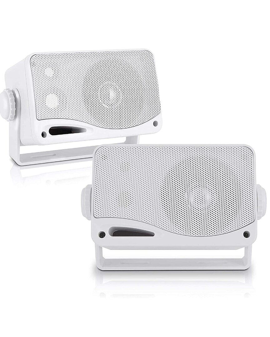 Pyle Weather Proof Mini Box Speaker System White NoSize
