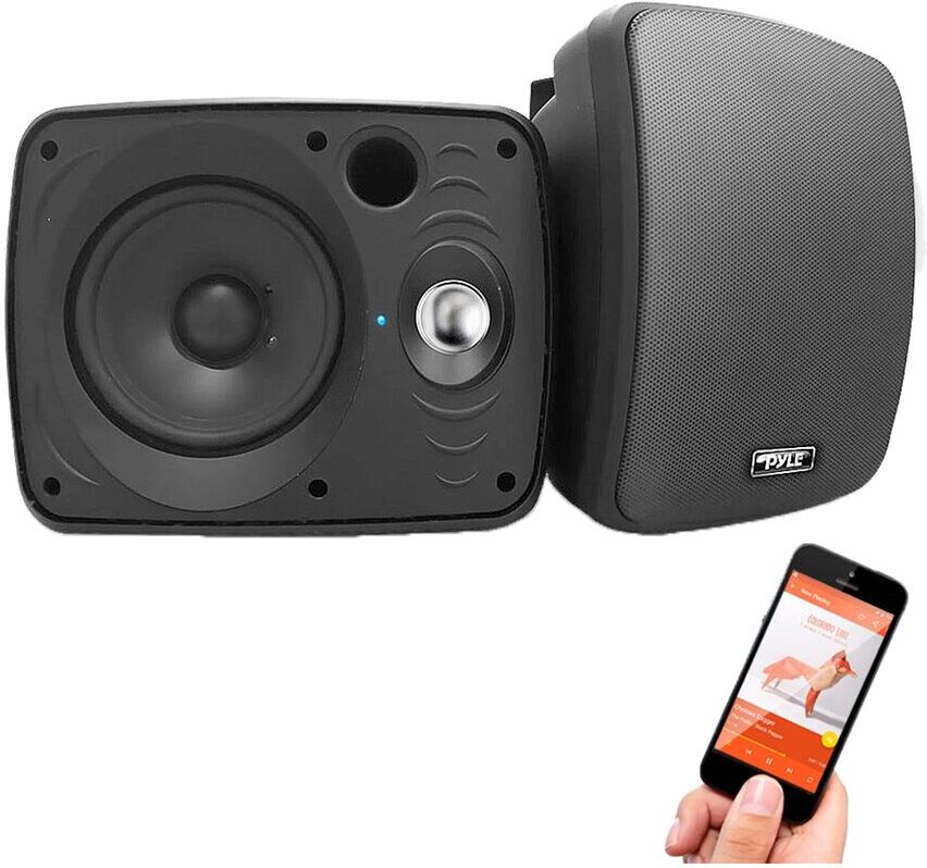 Pyle Waterproof & Bluetooth Outdoor Speaker System Black NoSize