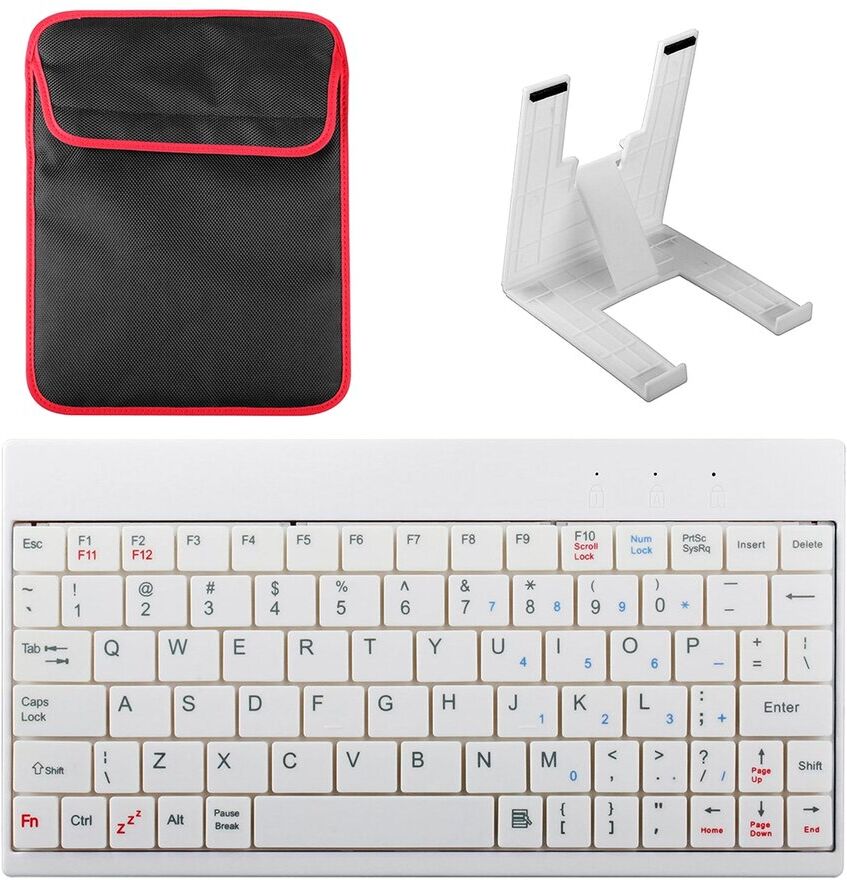 Fresh Fab Finds GpcT 80 Keys Mini USB Wired Keyboard White NoSize