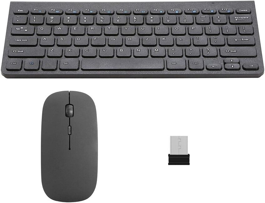 Fresh Fab Finds iMounTEK Wireless Keyboard Mouse Combos with USB Receiver Black NoSize