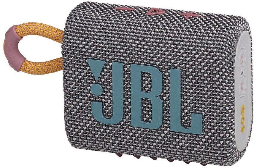 JBL Go 3 Waterproof Portable Bluetooth Speaker Gray NoSize