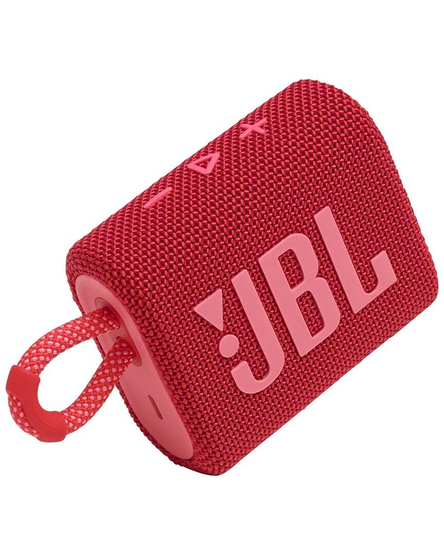 JBL Go 3 Waterproof Portable Bluetooth Speaker Red NoSize