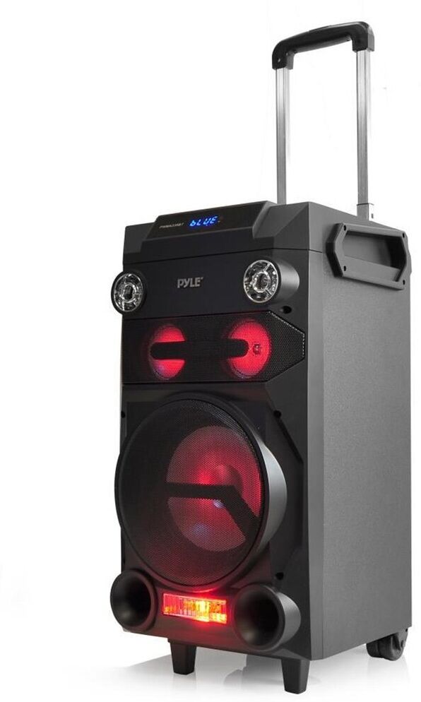 Pyle Portable Red 1 Bluetooth Karaoke Speaker System Black NoSize