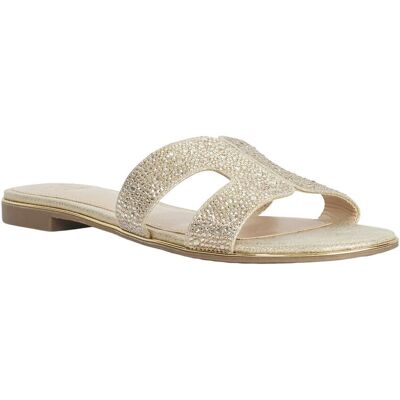 Dune London Ludlowss Slide Metallic 40 Dune London Ludlowss Slide Metallic 40