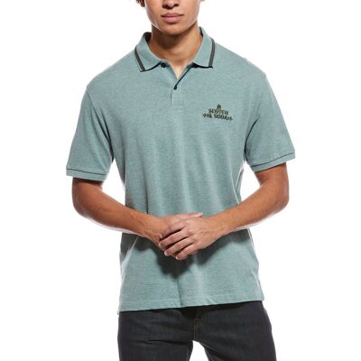 Scotch & Soda Pique Polo Shirt Green s Scotch & Soda Pique Polo Shirt Green s