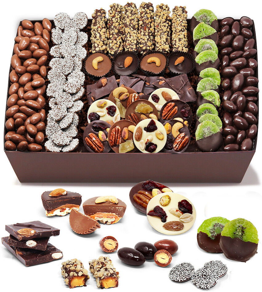 Chocolate Covered Company Extravaganza Nut & Dried Fruit Gift Basket NoColor NoSize