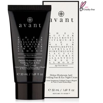 Avant Skincare 50ml Deluxe Hyaluronic Acid Vivifying Face & Eye Night Cream NoColor NoSize Avant Skincare 50ml Deluxe Hyaluronic Acid Vivifying Face & Eye Night Cream NoColor NoSize