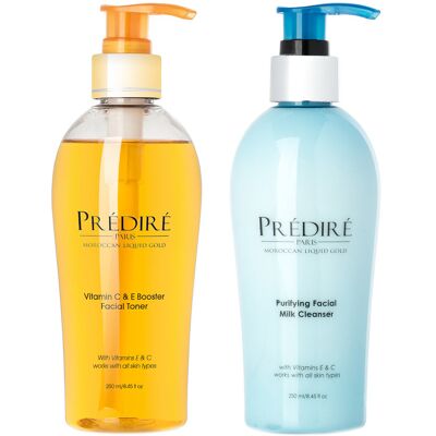 Predire Paris 8.45oz Purifying Milk Cleanser & Boosting Facial Toner Set NoColor NoSize Predire Paris 8.45oz Purifying Milk Cleanser & Boosting Facial Toner Set NoColor NoSize