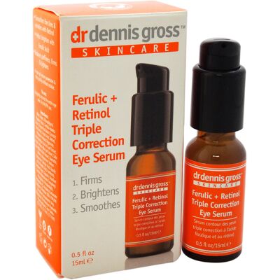 Dr. Dennis Gross Skincare 0.5oz Ferulic + Retinol Triple Correction Eye Serum Multicolor NoSize Dr. Dennis Gross Skincare 0.5oz Ferulic + Retinol Triple Correction Eye Serum Multicolor NoSize