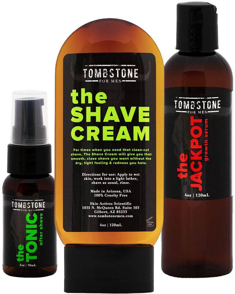 Tombstone for Men Stay Calm & Beard Care Kit - The Shave Cream, The Jackpot, & The Tonic NoColor NoSize