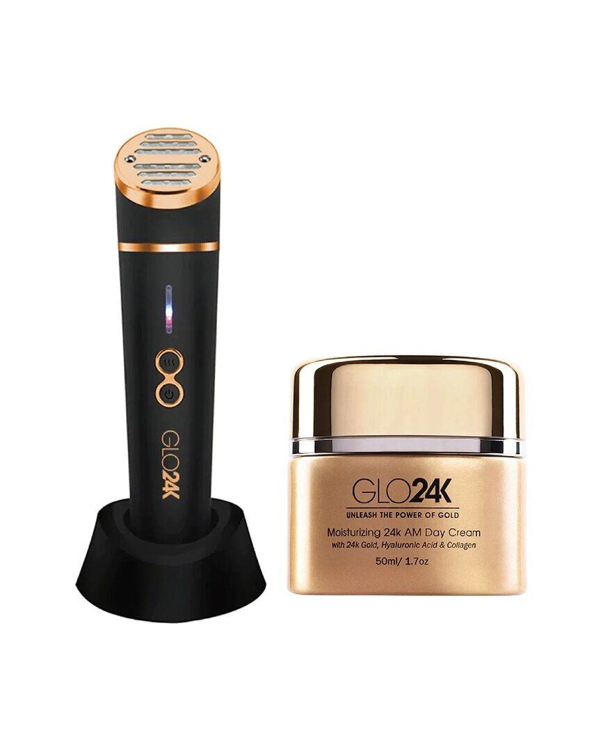 GLO24K LED Skin Rejuvenation Beauty Device & 24K Moisturizing Day Cream NoColor NoSize