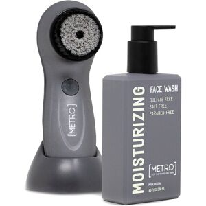 Metro Man Perfect Face Set - Moisturizing Face Wash 250ml & USB Facial Brush NoColor NoSize