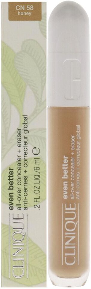 Clinique 0.2oz Even Better All-Over Concealer Plus Eraser - CN 58 Honey NoColor NoSize