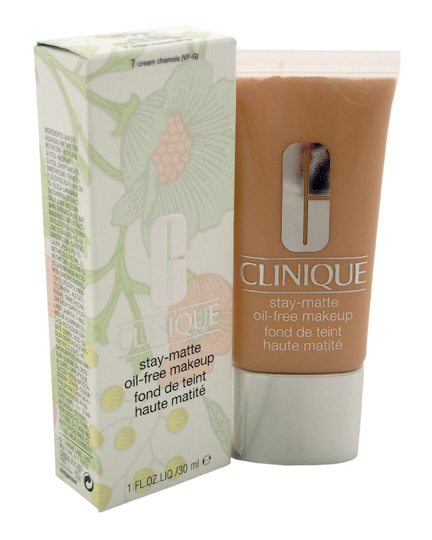 Clinique Stay-Matte Oil-Free Makeup # 7 Cream Chamois Dry Combination To Oily 1 oz Makeup NoColor NoSize