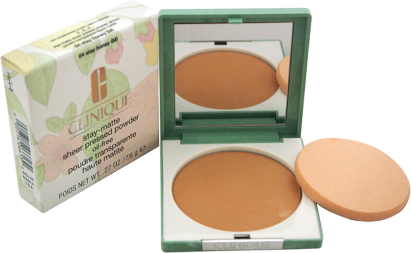 Clinique Women's .27oz #04 Stay Honey Stay-Matte Sheer Pressed Powder NoColor NoSize