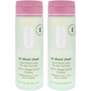 Clinique 6.7oz All About Clean Liquid Facial Soap Oily Skin Formula NoColor NoSize