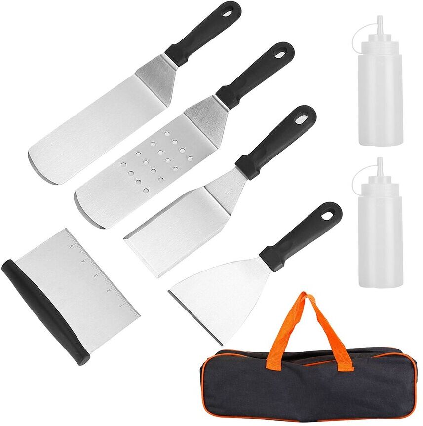 Fresh Fab Finds iMounTEK 7pc BBQ Griddle Utensil Set Black NoSize